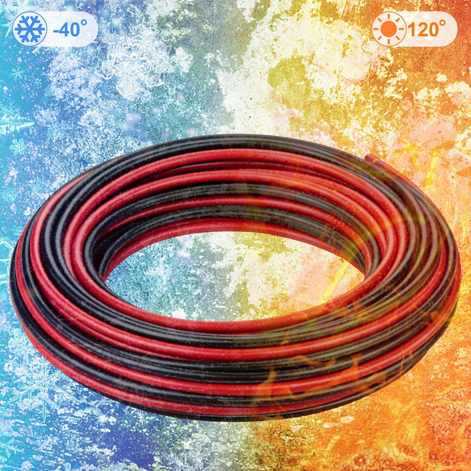 12AWG (4mm²) Tinned Copper PV Extension Cable – Solar Panel Connection Wire for