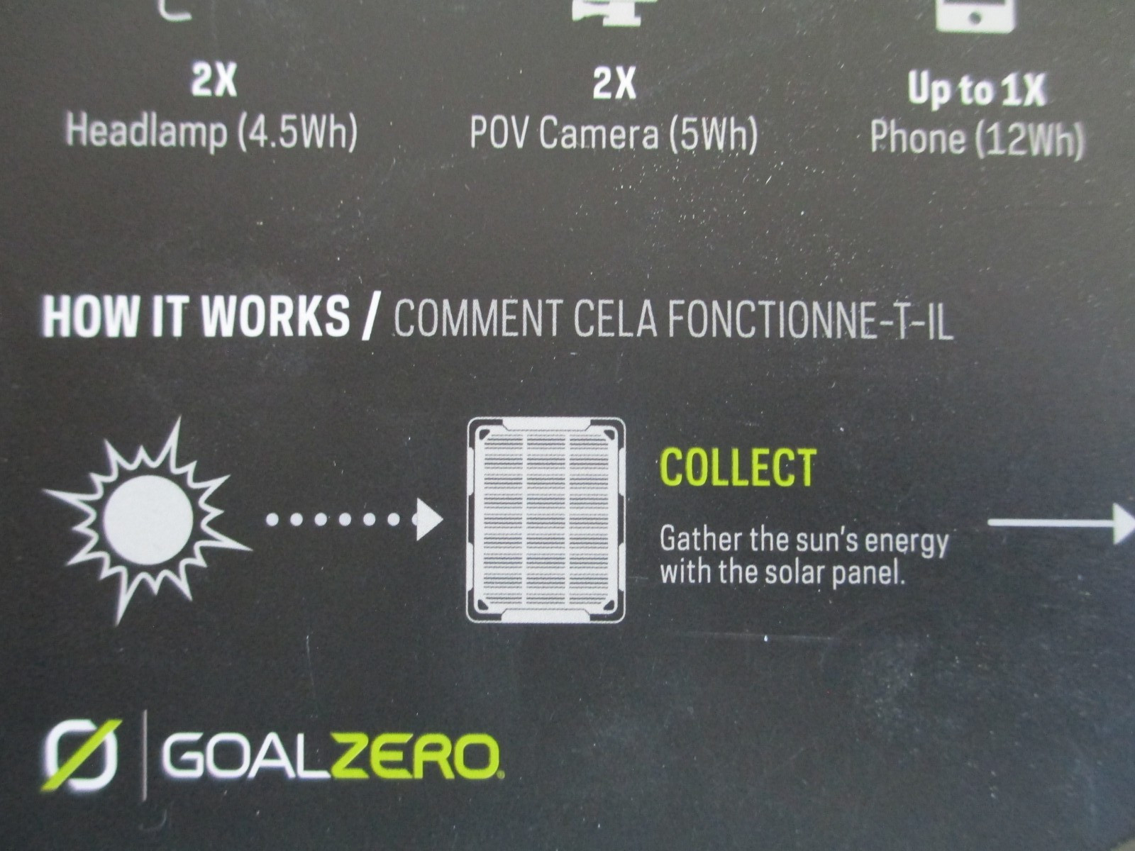 Goal Zero Power Bank + Solar Panel Nomad 5+Guide 12 with Flip 12