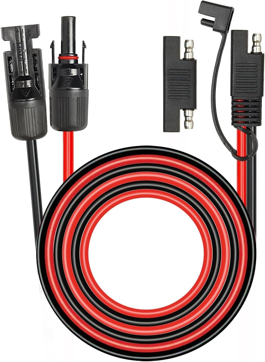 20ft 10AWG Solar Extension Cable SAE Compatible with Solar Panel Battery Charger