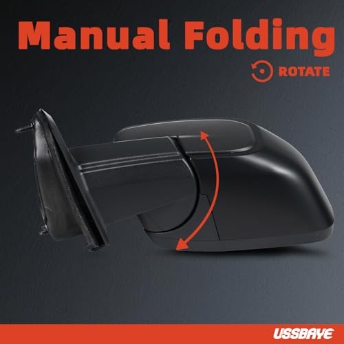 Left Driver Side Mirror for 2022-2024 Ford Maverick L – 5 Pin & Textured Black