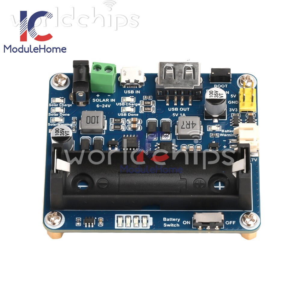 Power Manager Module for 6V~24V Solar Panel Support MPPT USB Battery Charging