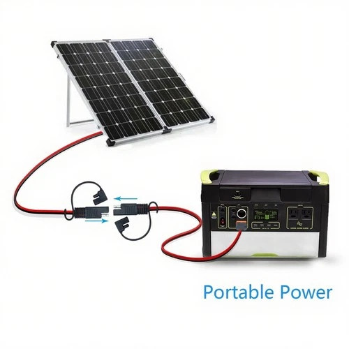 10AWG XT60i Female to M8 Ring Terminal Battery Solar Charging Cable Adapter