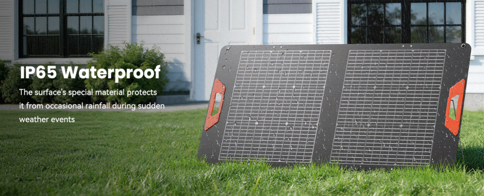 100W Bifacial Portable Solar Panel, 24% Efficiency, Foldable IP65 Charger