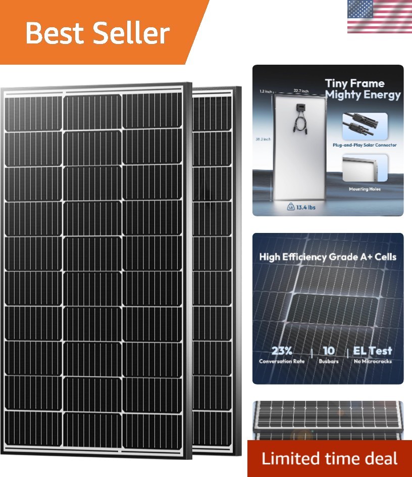 Reliable 200W Solar Panels – 23% Efficiency for Marine and Caravan Applications