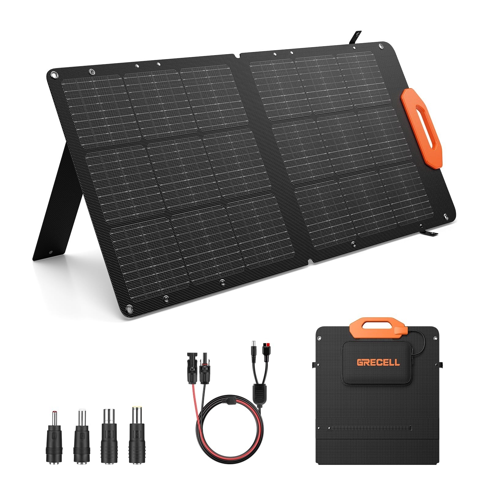 GRECELL 100W Solar Panel for Power Station Generator, 21.5V Portable Foldable