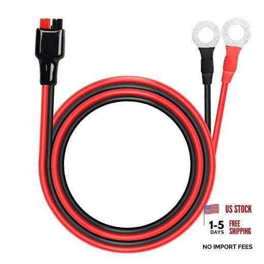 O Ring Terminal to Battery Connector Cable, 12AWG 45A Connector and