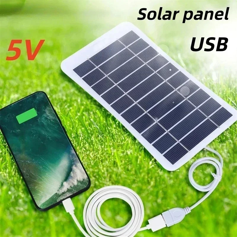 2W-15W Solar Charger Portable W/USB-C Fast Charging for IPhone Samsung Power Ban