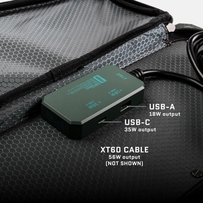 Dark Energy Spectre 56W Waterproof Solar Panel Portable USB-C Charger
