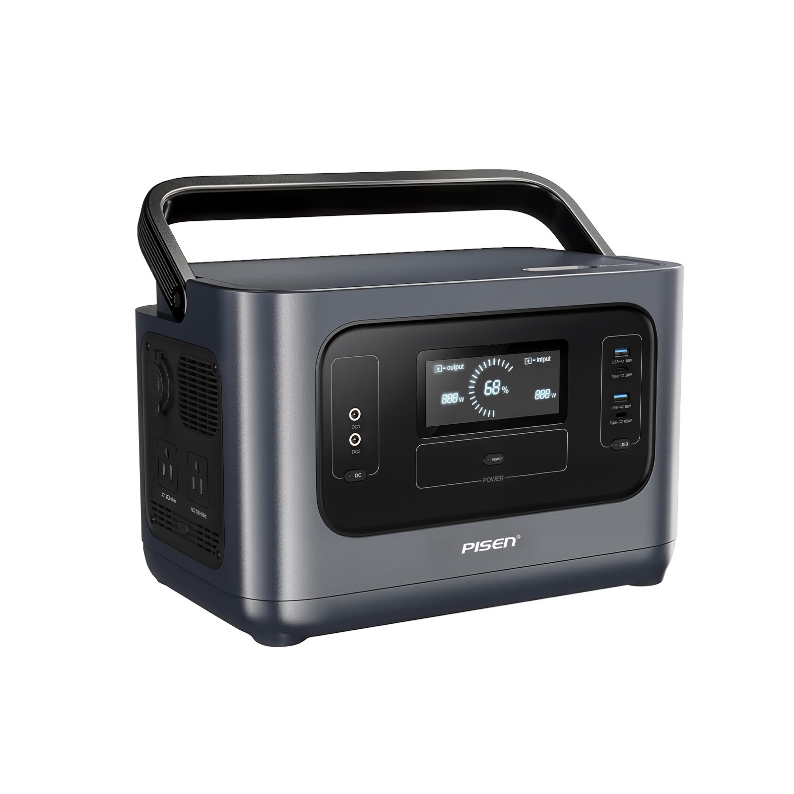 PISEN 1000W Portable Power Station 1008Wh LiFePO4 Battery Backup