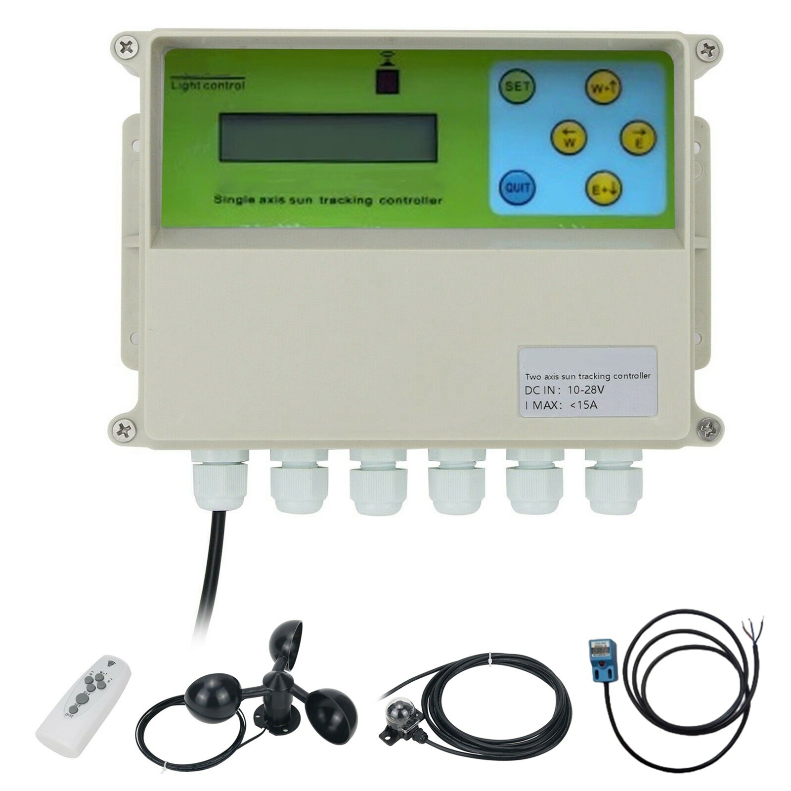 LCD Single Axis Automatic Solar Tracking Remote Control Solar Tracker Controller