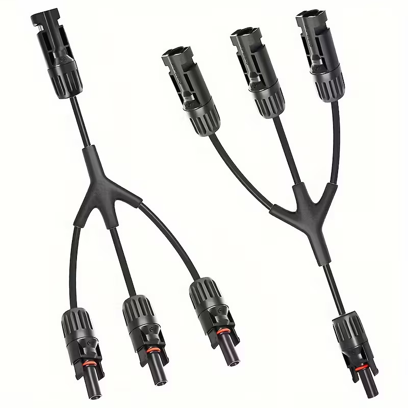 Y Branch Solar Panel Cable Connector T Splitter MMF FFM Waterproof Wire Adapter