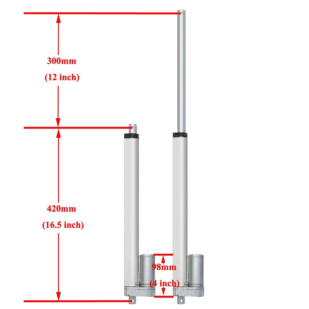 Solar Tracking Tracker -12″ 12V Linear Actuator +LCD Controller +Wind Sensor Kit