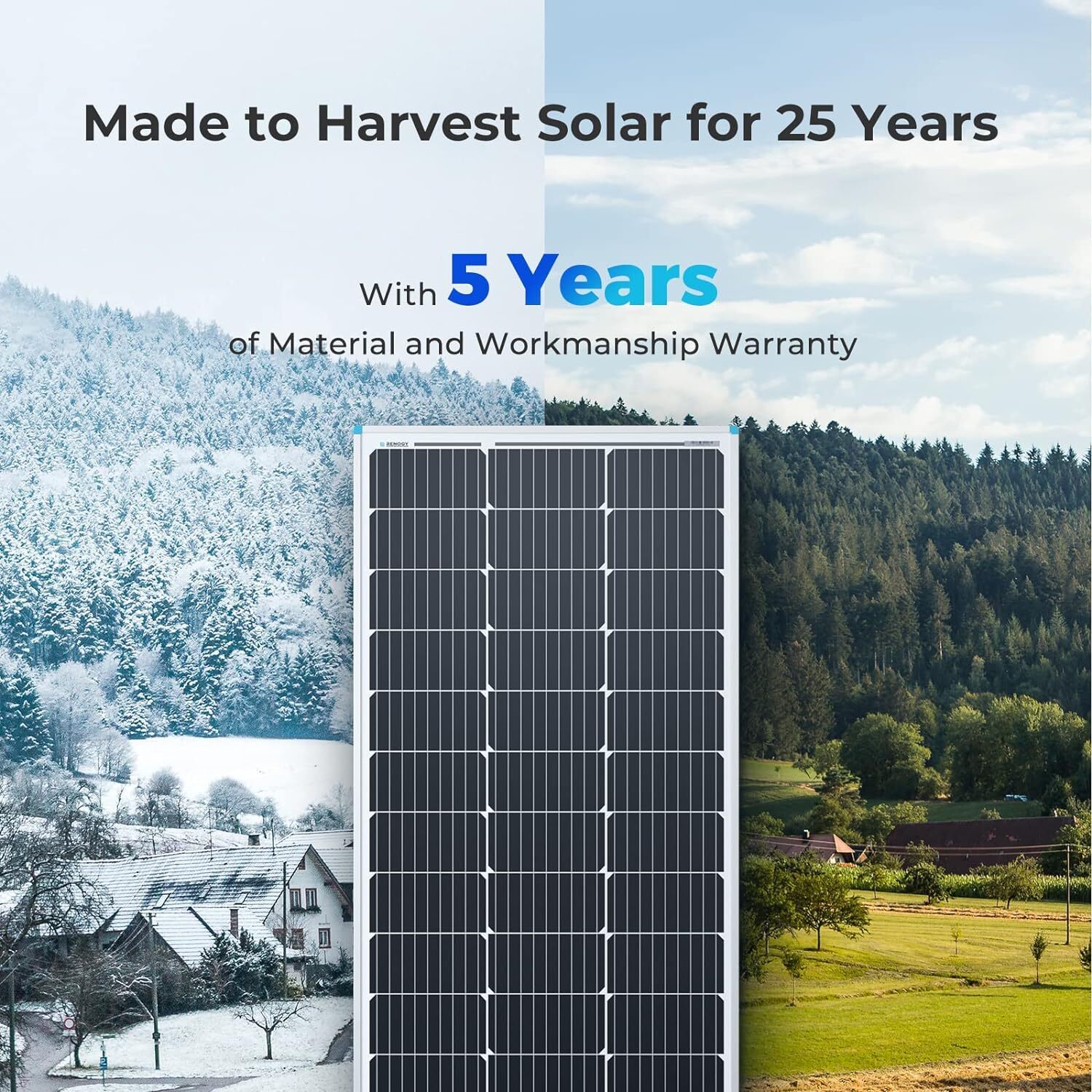 Solar Panel 100 Watt 12V High-Efficiency Monocrystalline PV Module Power Charger