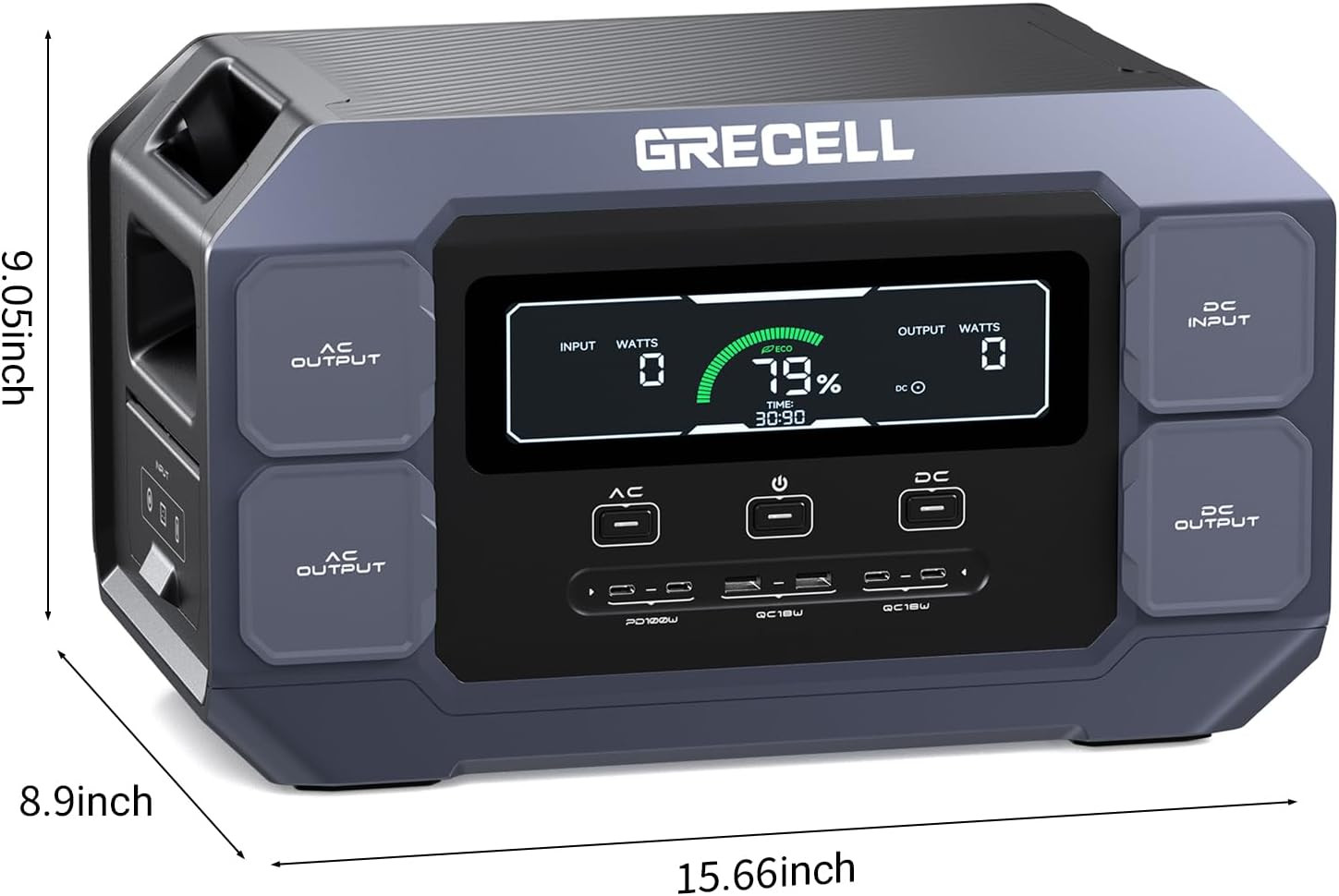 2200W Portable Power Station with 1126Wh Battery & Fast Solar Charging