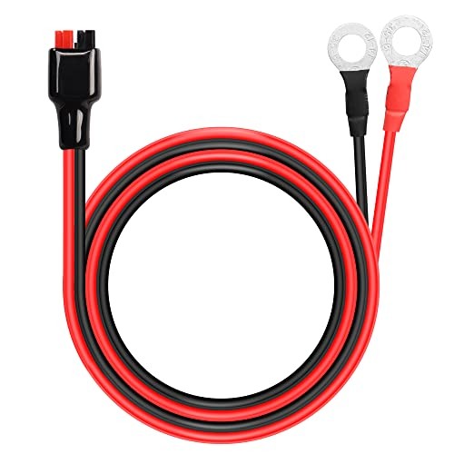 PNGKNYOCN O Ring Terminal to Battery Connector Cable, 12AWG 45A Connector and