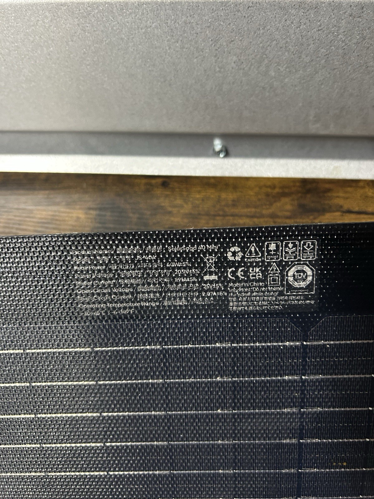 Jackery SolarSaga 40W Mini Solar Panel No Cords