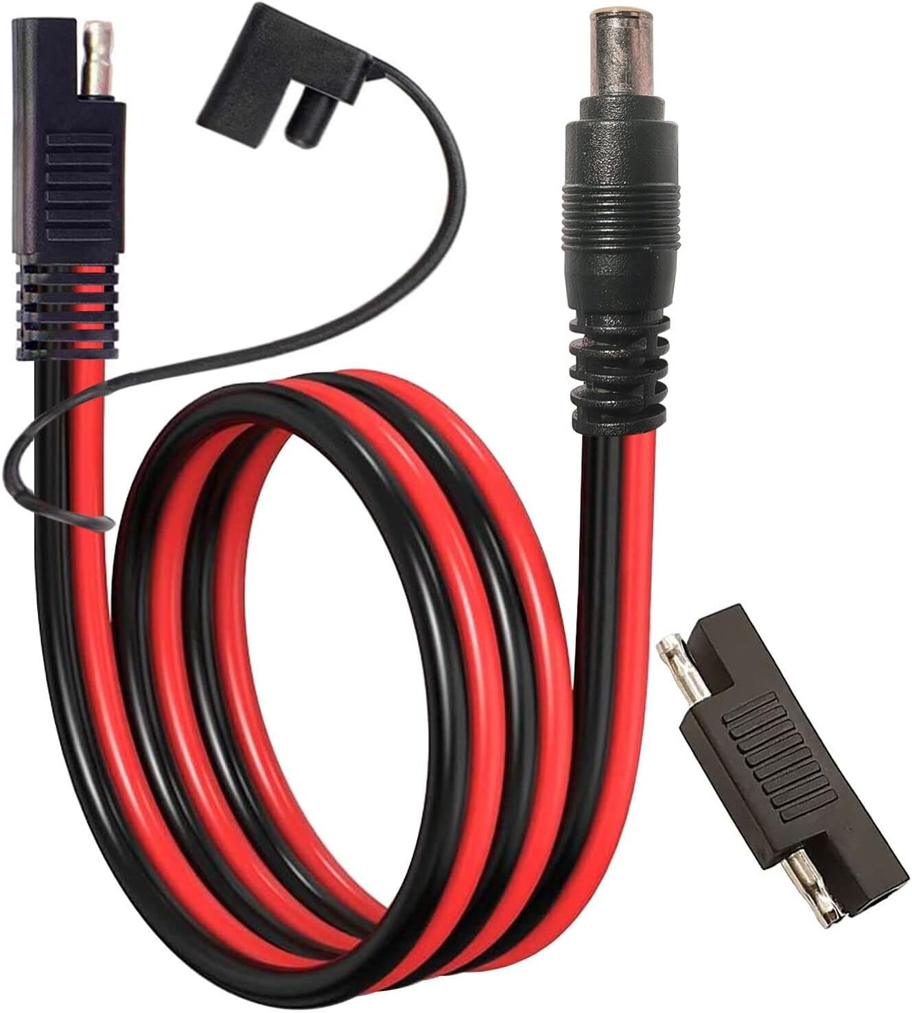 SAE Solar Connector to DC 8Mm Adapter 14AWG DC 8Mm Male to SAE Cable Compatible