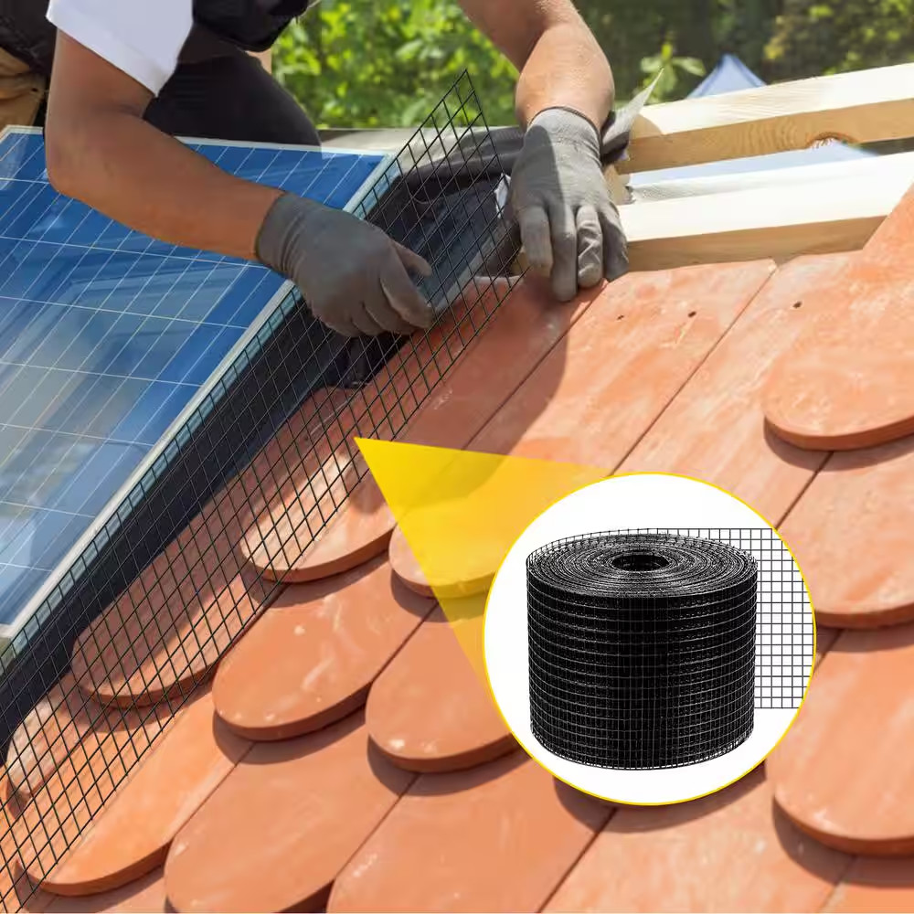 Solar Panel Bird Wire 8 In. X 98 Ft. Solar Panel Critter Guard Removable Garden