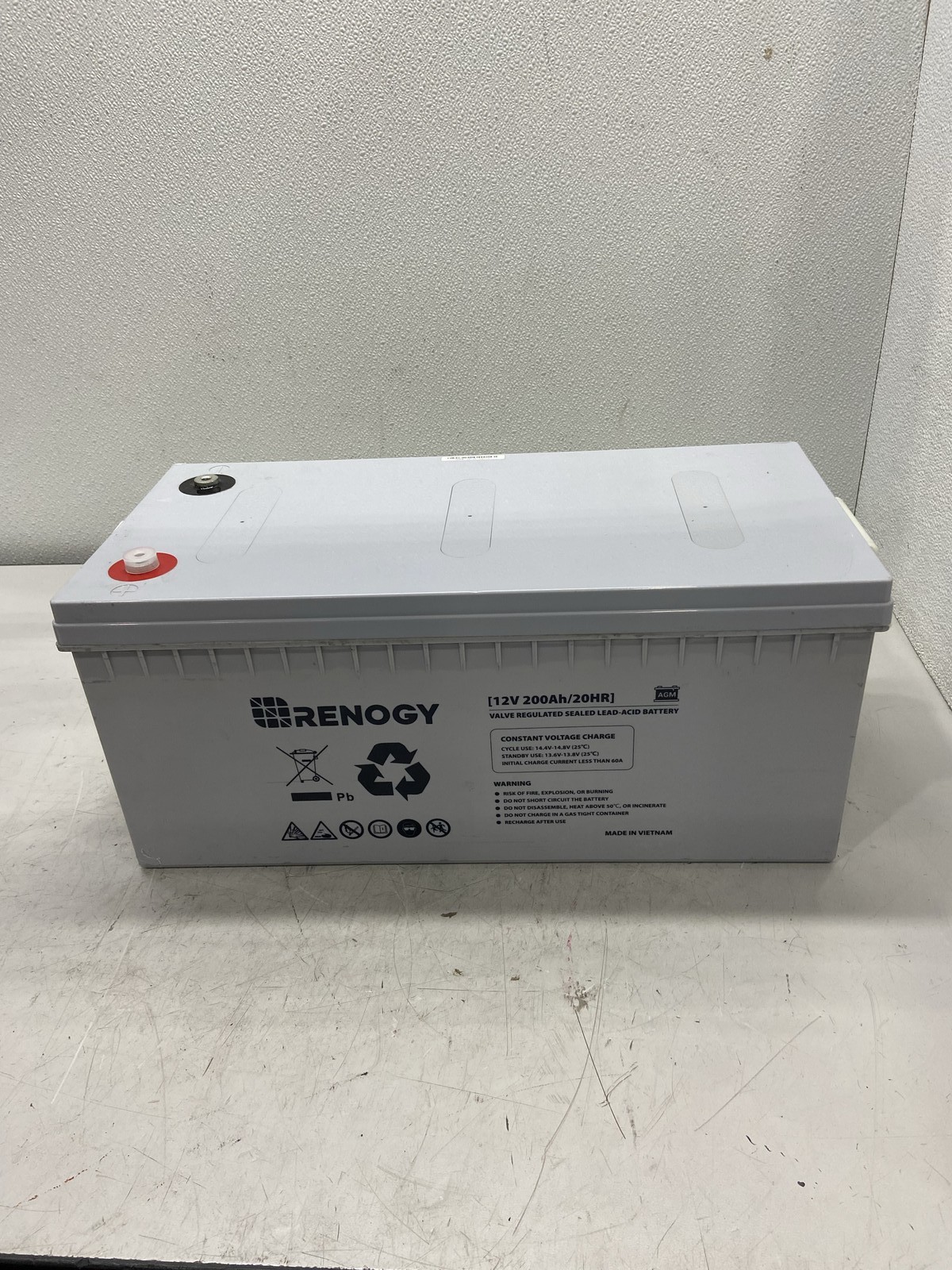Renogy 12 V 200ah Deep Cycle Lead Acid AGM Battery RNG-BATT-AGM12-200-US
