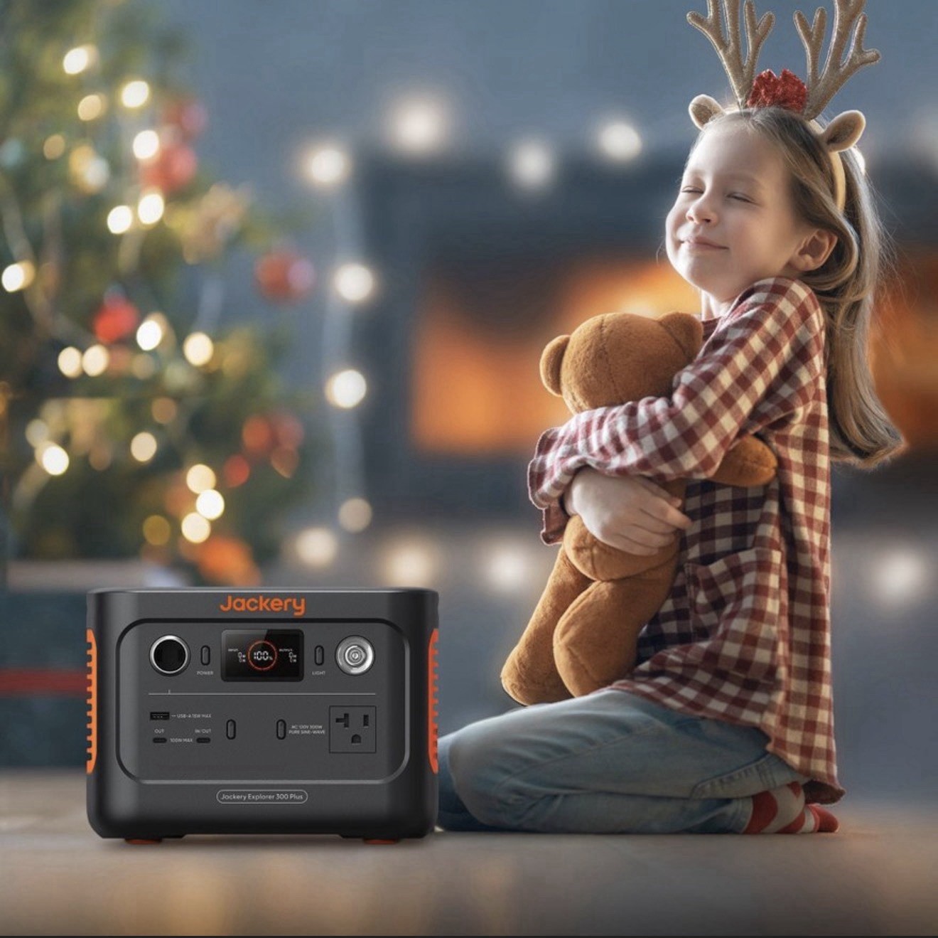Jackery Explorer 300 Plus Portable Power Station: Rechargeable 78000mAh, 120V