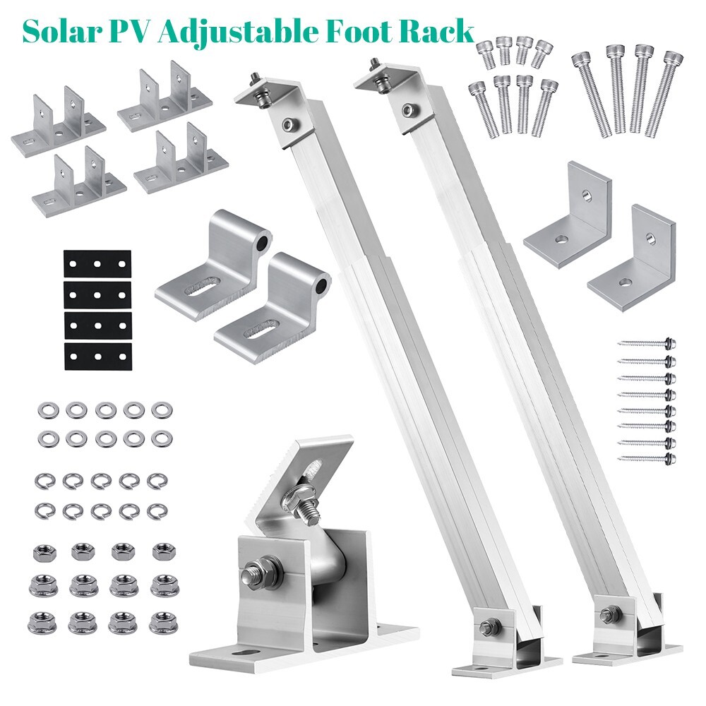 2/4/6x Roof Adjustable Solar Panel Mounting Brackets Kit System for Solar Panels