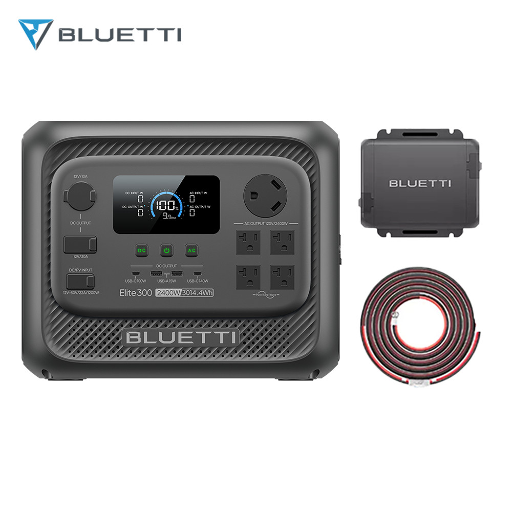 BLUETTI Elite 300 2400W 3014.4Wh Power Station+560W Alternator Charger 1 for RVs