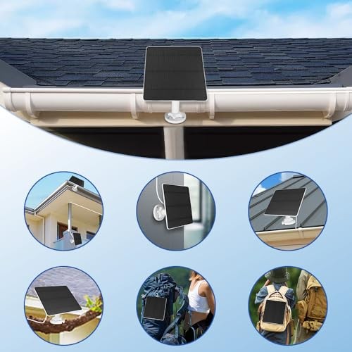 Solar Panel for Ring Camera 2 Pack, 5W Solar Panel Charger for Ring – 2 Pack
