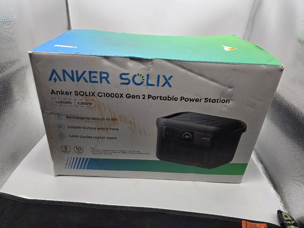 Anker SOLIX C1000X Gen 2 Portable Power Station(1,024Wh)-Dark Grey