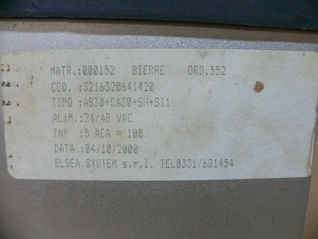 Elsea Systems 3216320641420, As30+Ca30+Sh+Si1 24/48V 600V Controller
