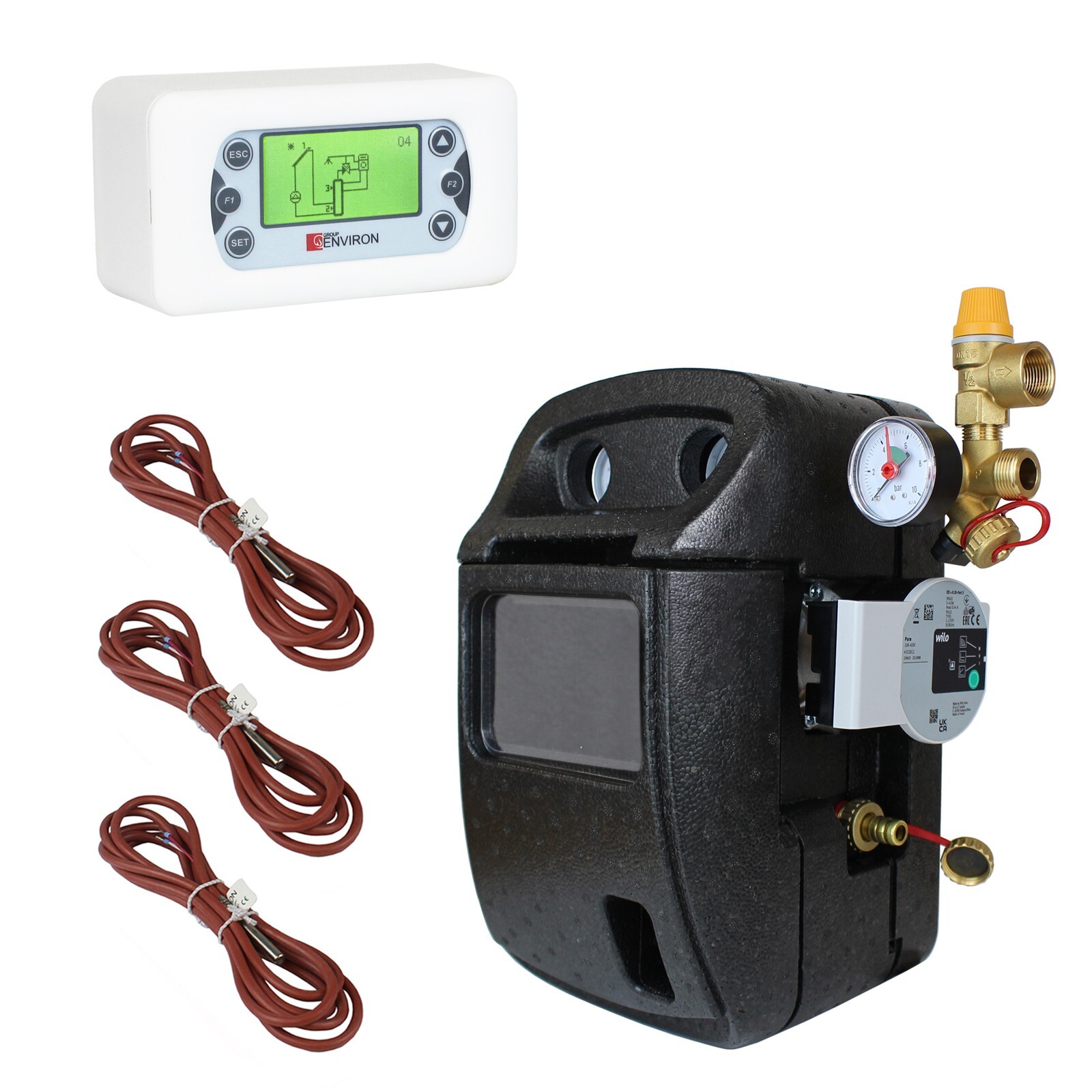 Solar Station 2-String Pump Group Solar with Wilo Pump and Solar Control