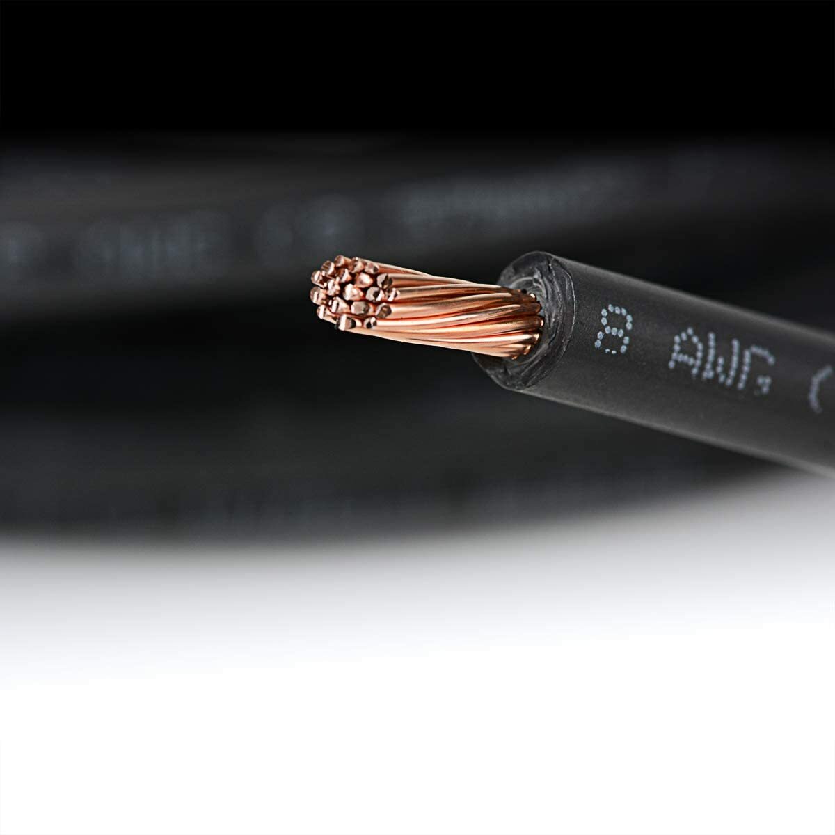 8 AWG Solar Panel Wire 125′ Power Cable UL 4703 Copper MADE IN USA Black