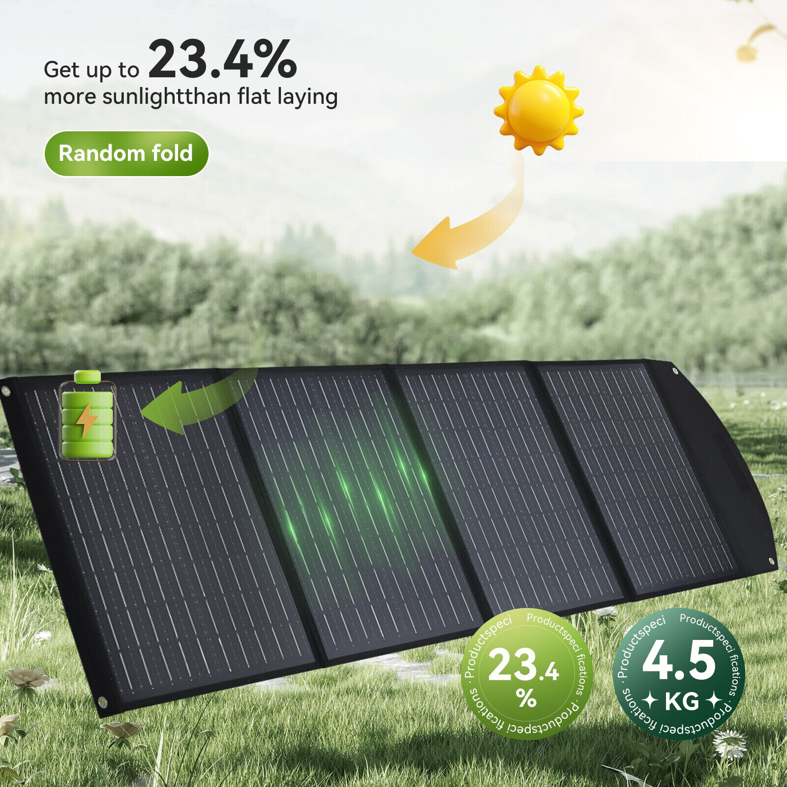 160W 220W 400W Foldable Portable Solar Panel Kit for Power Station Home RV Camp
