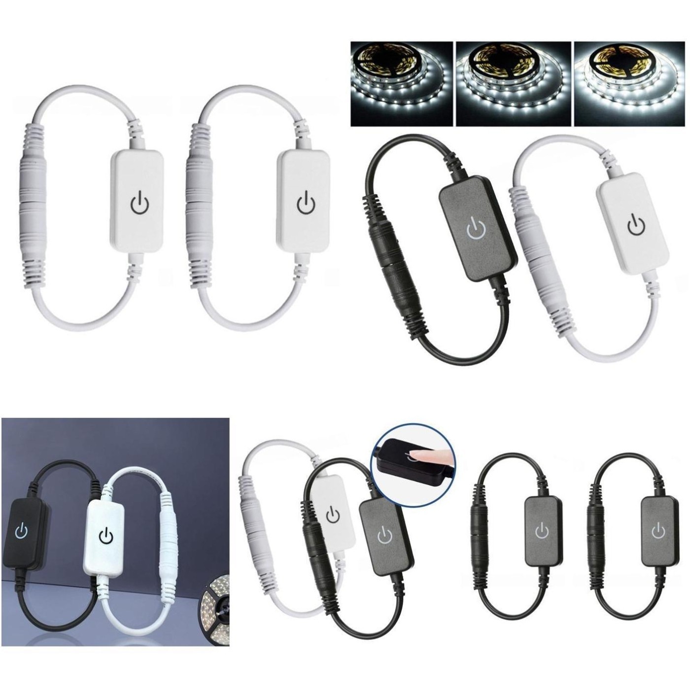Sleek and Modern Adjustable Brightness Control for Your LED Lighting Pair