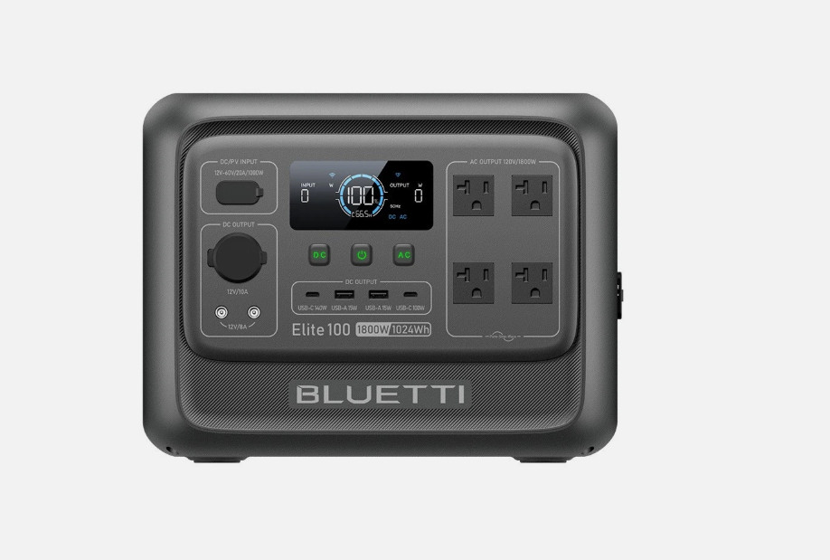 BLUETTI Elite 100 V2 1024Wh 1800W Portable Power Station+Carry Bag for Road Trip
