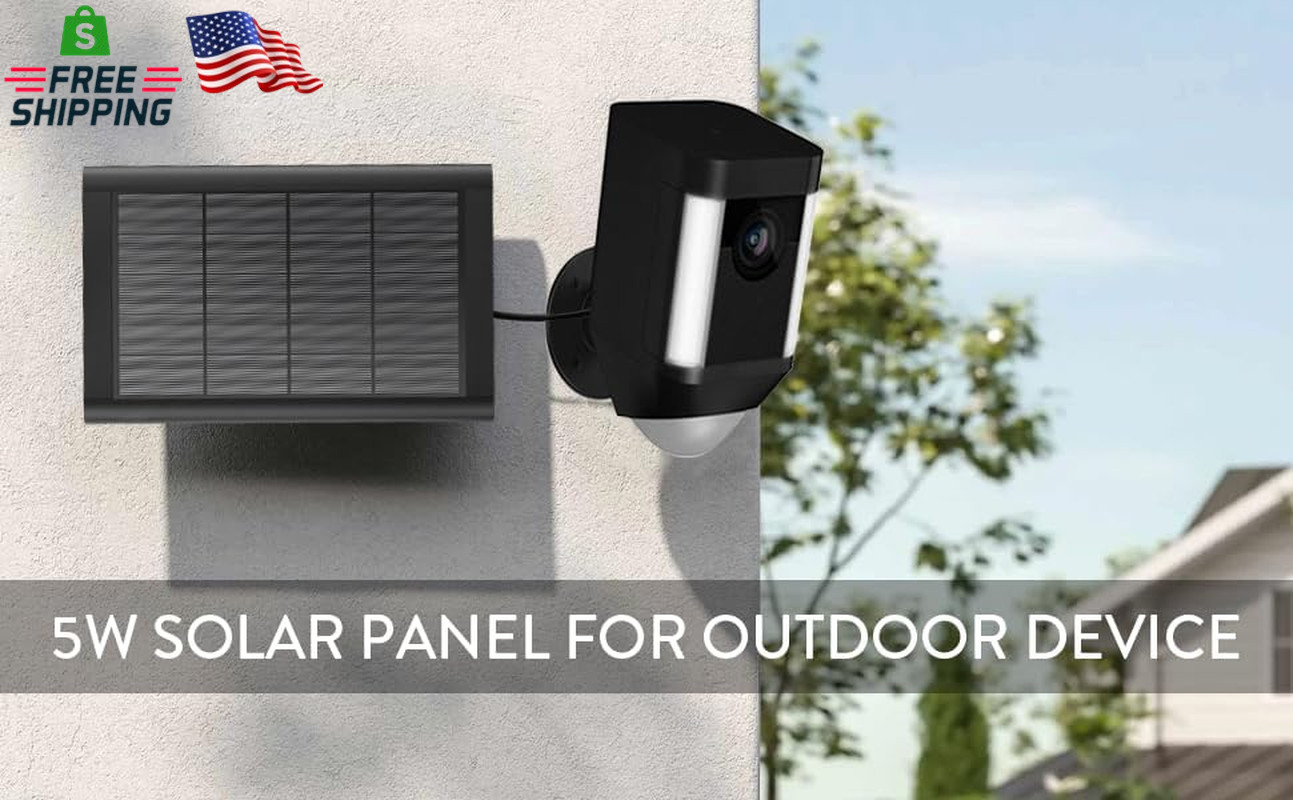 Ring Solar Panel(2Nd Generation), 5W Ring Solar Panel Charger with Mount for Sti