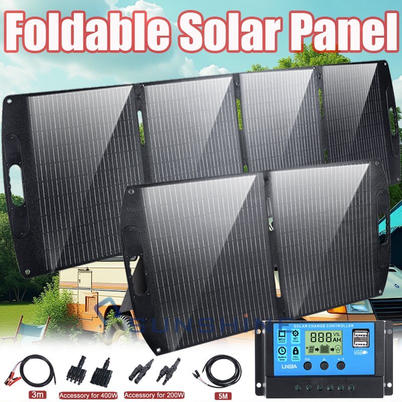 400Watt Mono Solar Panel 12V Battery Charging RV Home Off-Grid Boat Power Carava