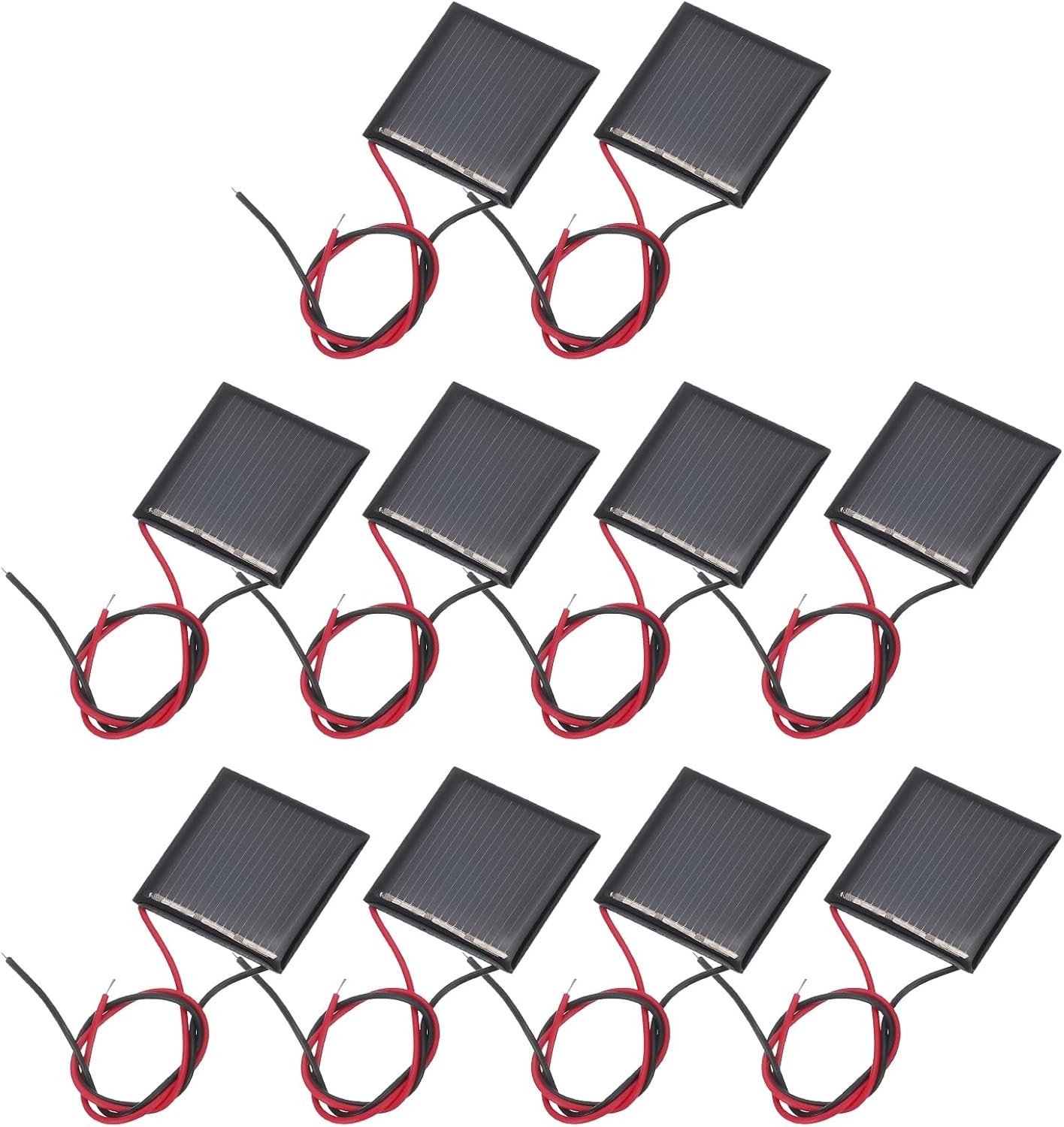 10 Pcs 1.5V 0.09W 60mA Mini Solar Panels, Small Polycrystalline Solar Cell Pa…