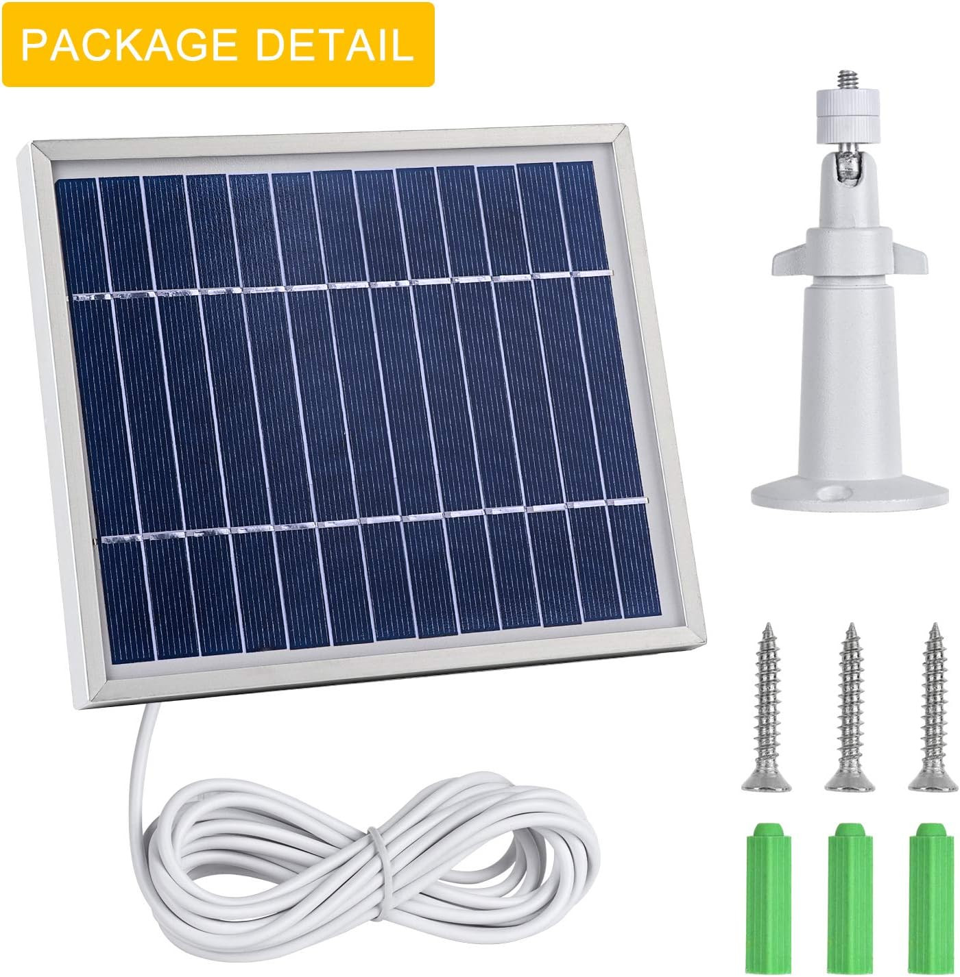 Itodos Solar Panel Compatible with Arlo Pro and Arlo Pro 2, 11.8Ft Outdoor Power