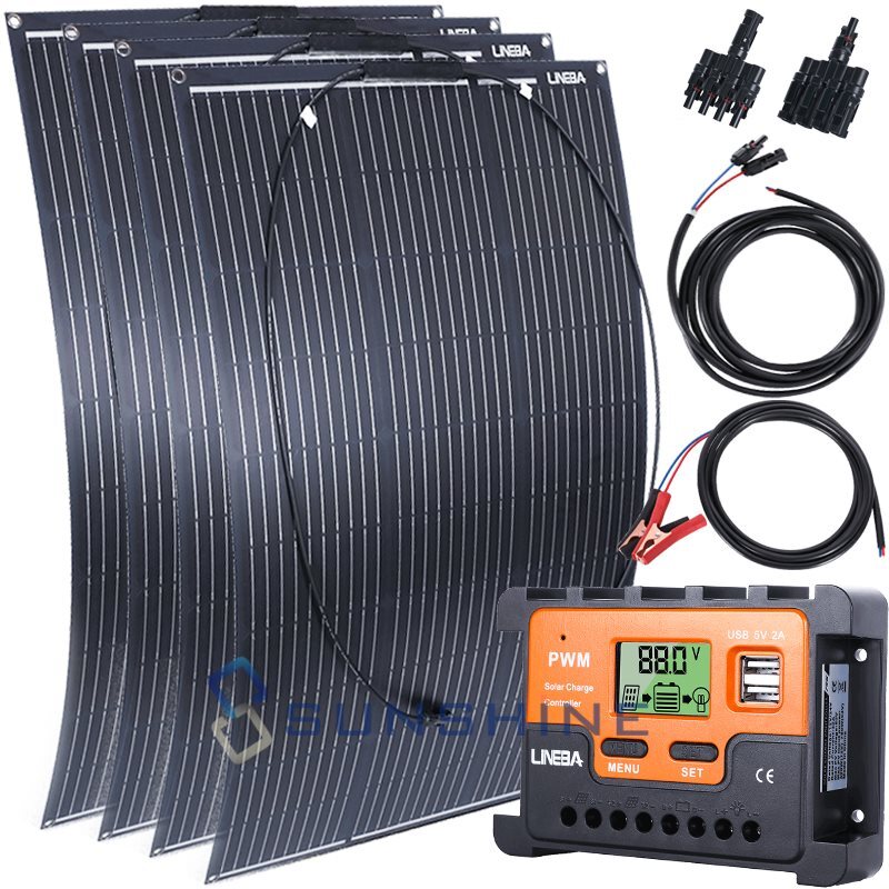 400 Watts Solar Panel Kit 30A 12V Battery Charger with Controller Caravan Boat