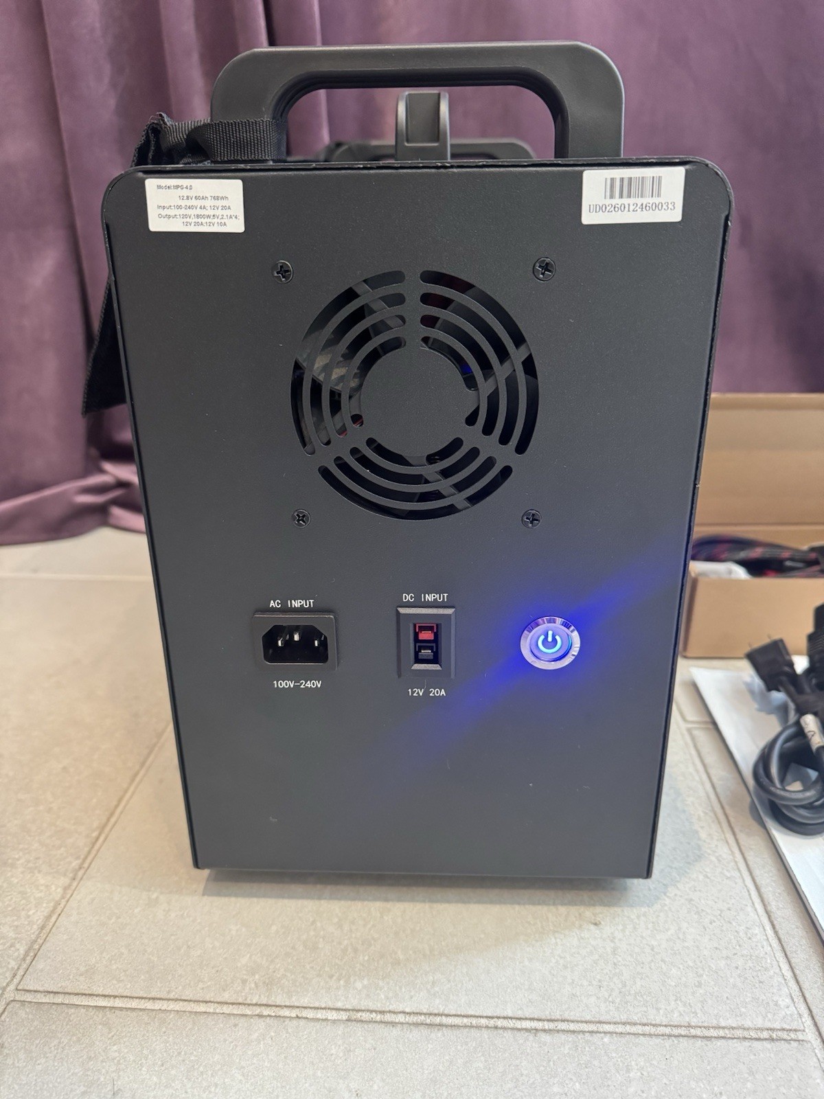 Patriot Power Generator 1800 768Wh LiFePO4 Solar Backup MPG-4.0