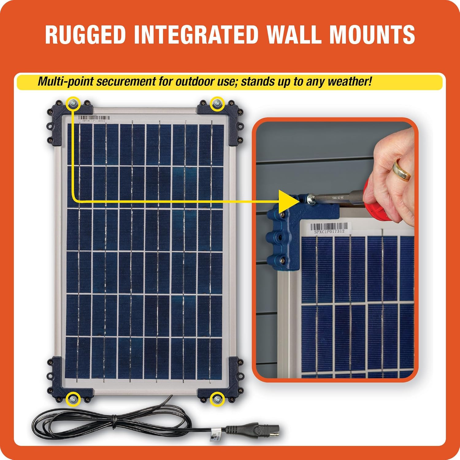 Solar Duo 10W, TM522-D1, 6-Step 12V / 12.8V 0.83A Weatherproof Solar Battery Sav