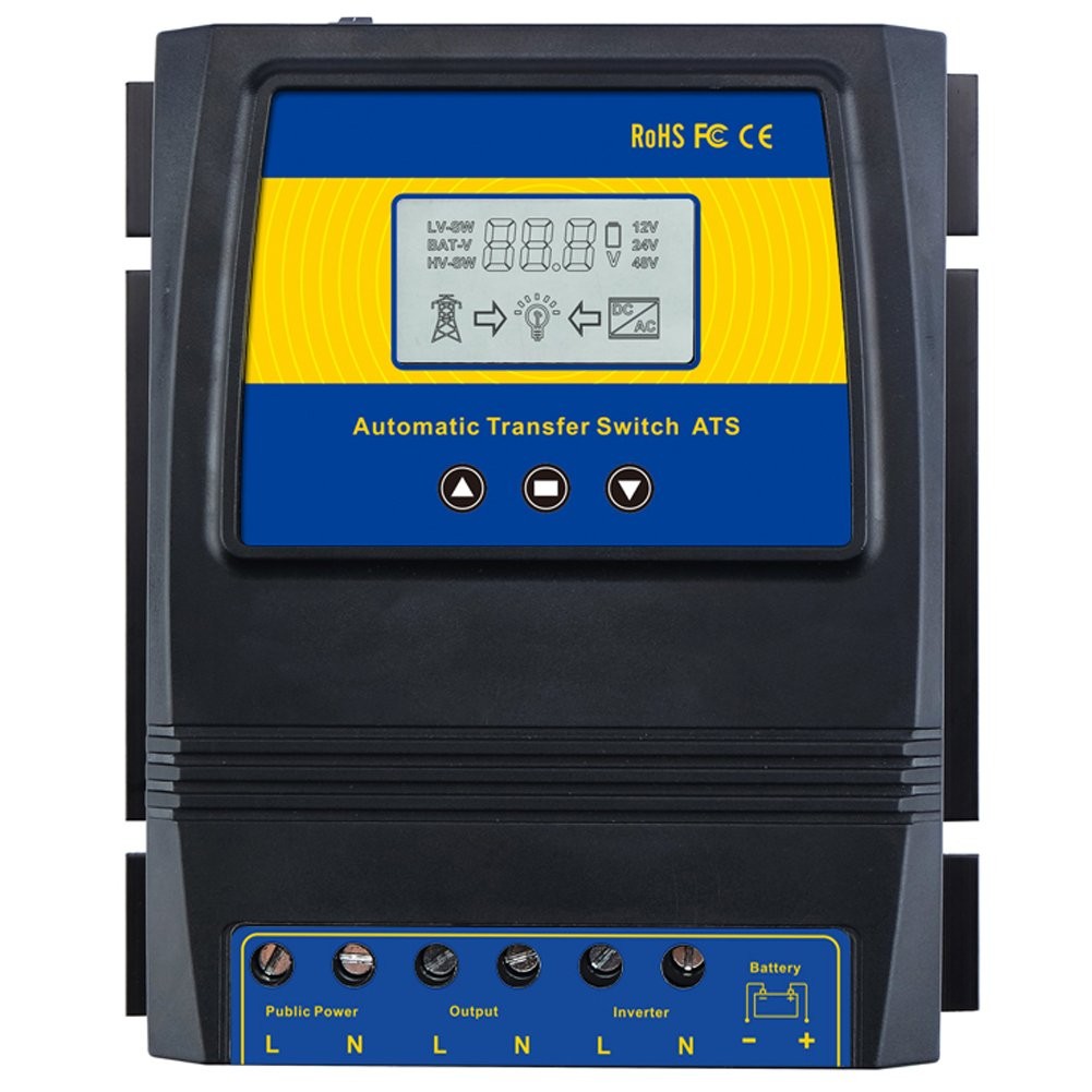 Dual Power Controller 50A 5500W DC 12V 24V 48V AC 110V 220V – Automatic