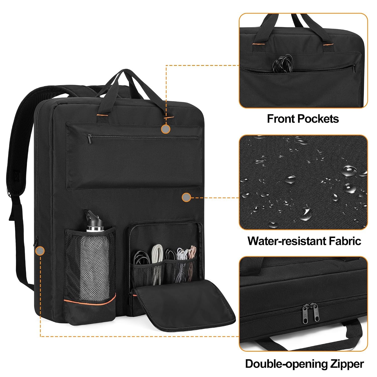 Solar Panel Storage Bag Compatible with Jackery SolarSaga 100W Travel Backpack