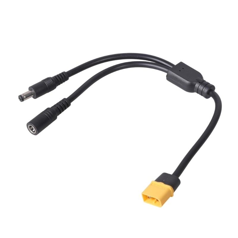 XT60 To 5.5×2.1mm Power Adapter Cable For FPV Goggles Solar Panel
