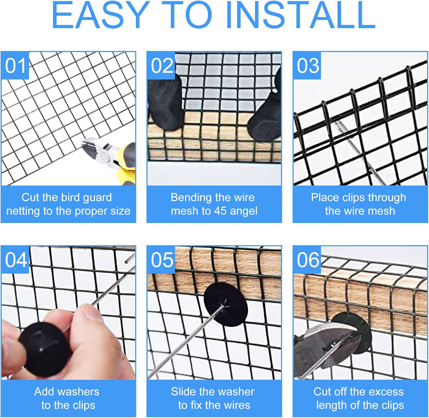 Solar Panel Guard, 6In X 100Ft PVC Coated Critter Guard Roll Kit for Solar Panel