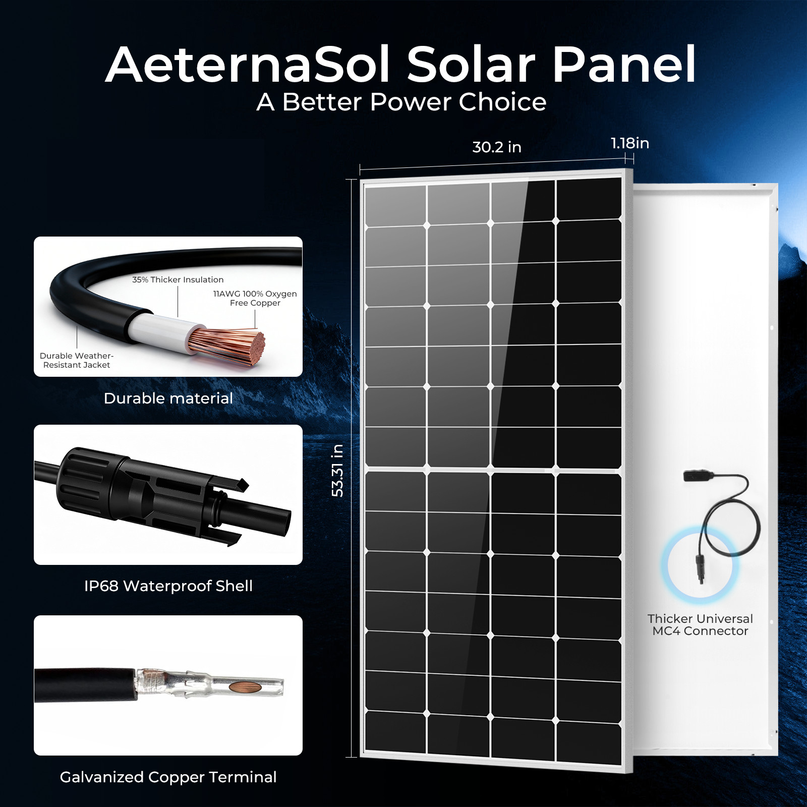 225W Solar Panel 12V HPBC N-Type Anti-Shading 0BB Off-Grid RV Roof Farm 200W PV
