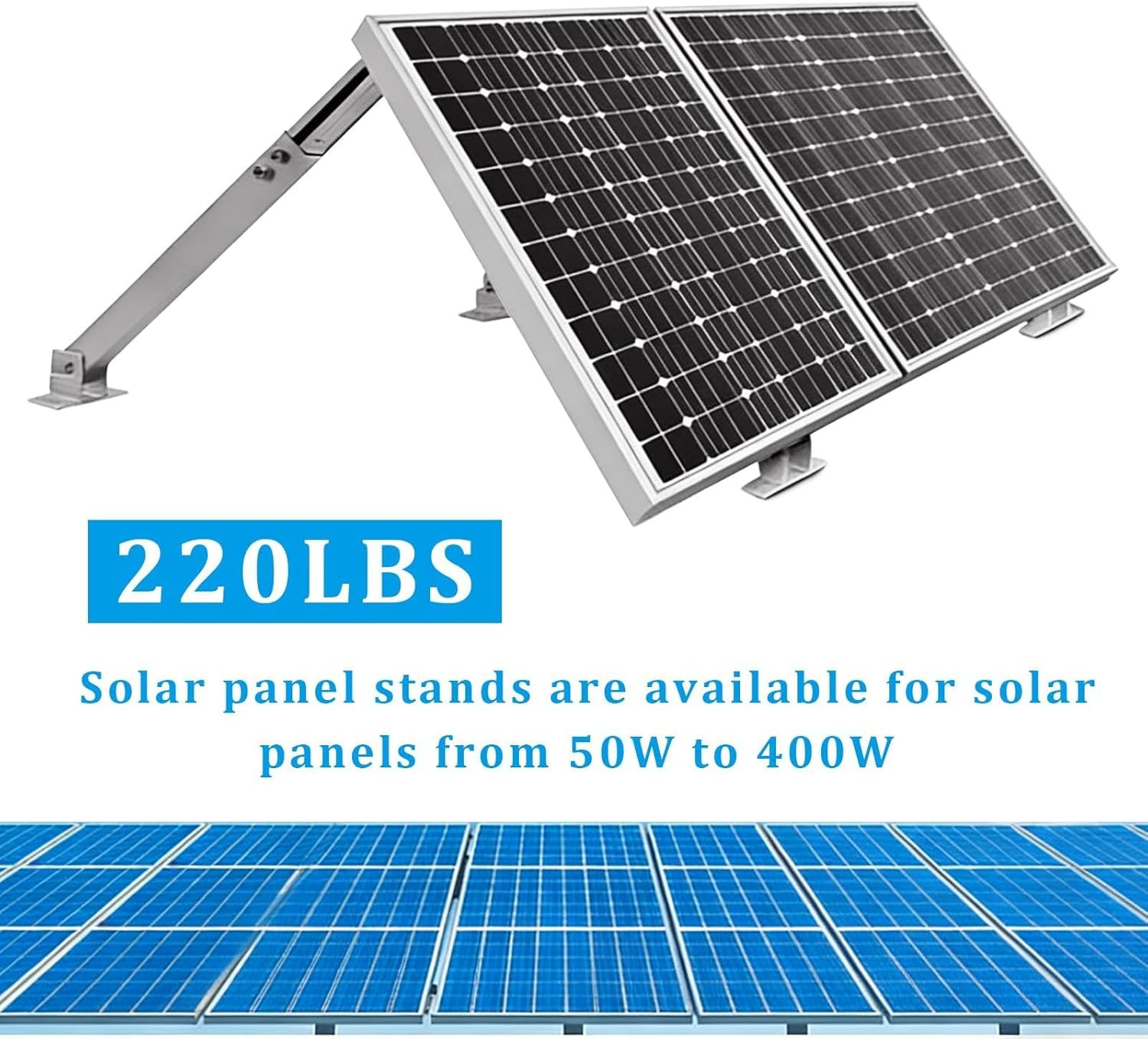 Adjustable Solar Panel Tilt Mount Brackets Aluminum Alloy Solar Panel Mounting S