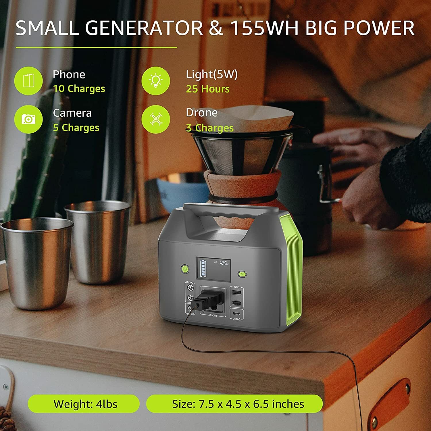 Seller Refurbished 155Wh 42000mAh Portable Power Station