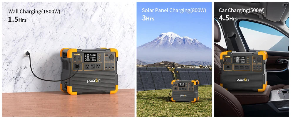 Pecron 2400W E2400LFP Portable Power Station Generators Portable 2048Wh Battery