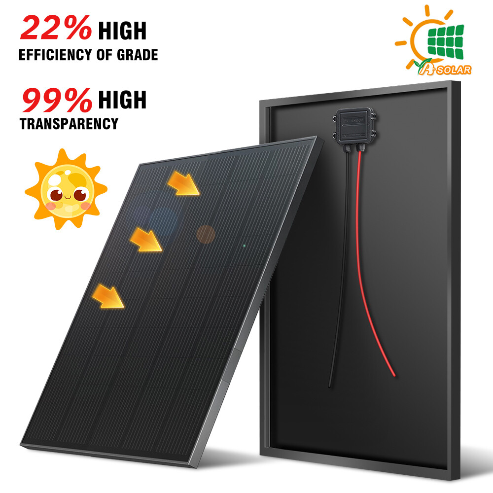 120W Watt Monocrystalline Solar Panel 12V Charging RV Camping Home Off-Grid Boat